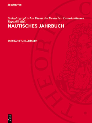 cover image of Nautisches Jahrbuch. Jahrgang 11, Halbband 1